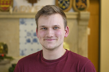 Praktikant Leon Grabandt